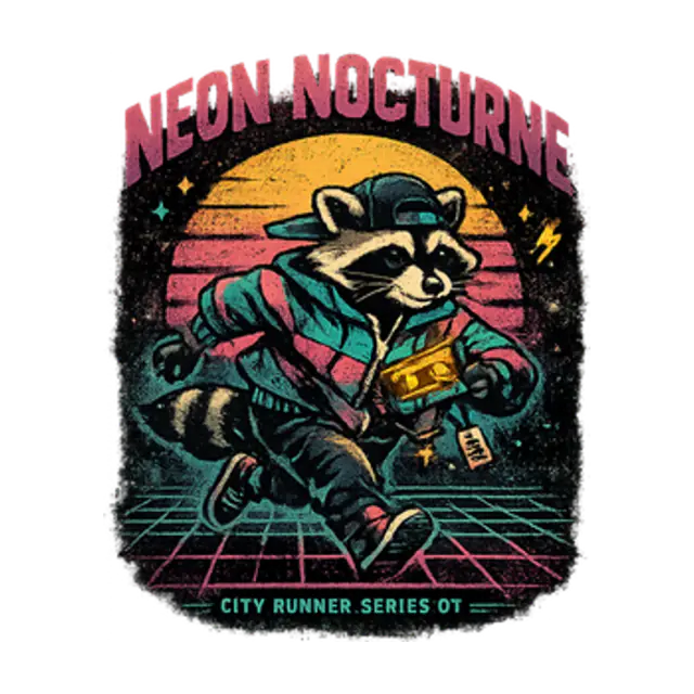 Neon Nocturne graphic design artwork