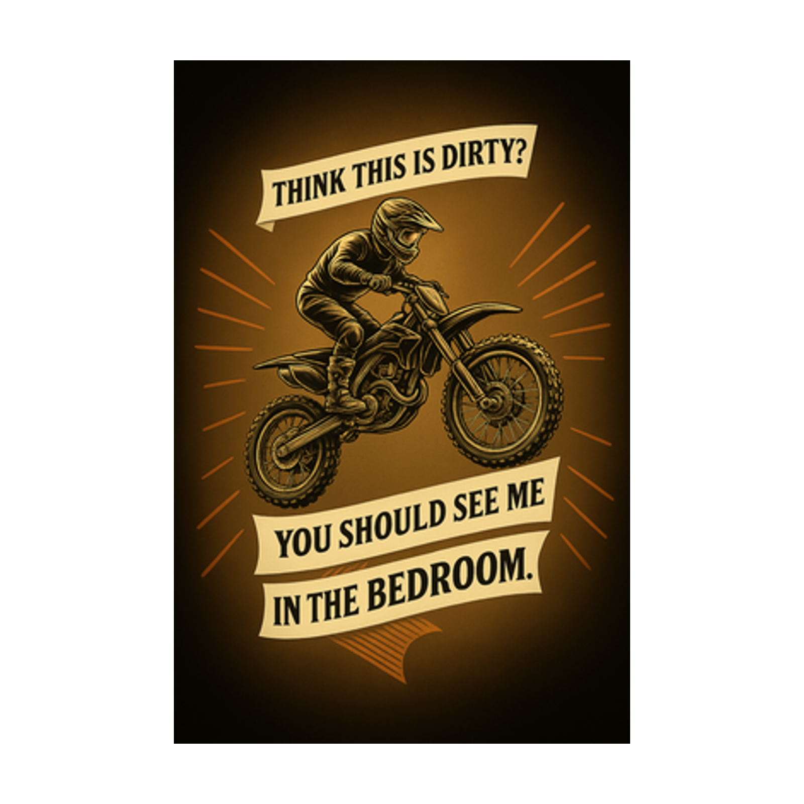 Artwork for Dirty Biker – Men's/Unisex T-Shirt
