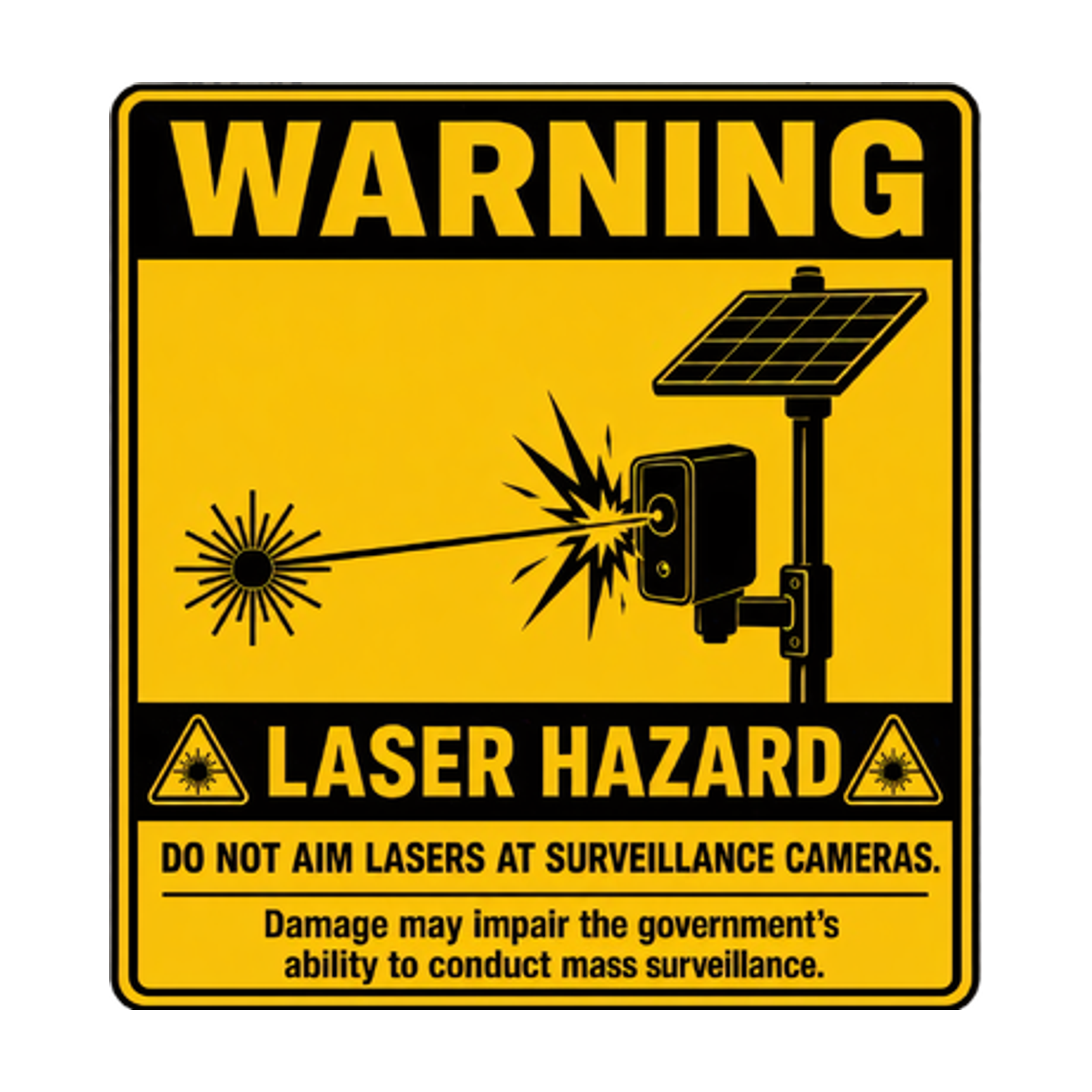 Artwork for Mass Surveillance Hazard – Men's/Unisex T-Shirt