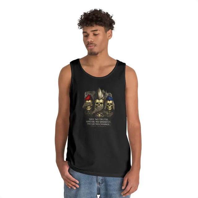 See No Truth – Tank Top worn on a model